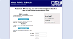 Desktop Screenshot of mpswebpay.mpsaz.org